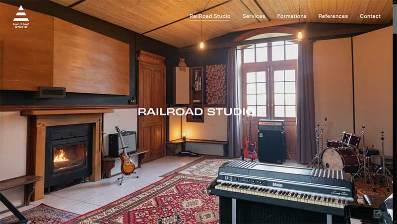 Exemple site vitrine Rail Road Studio